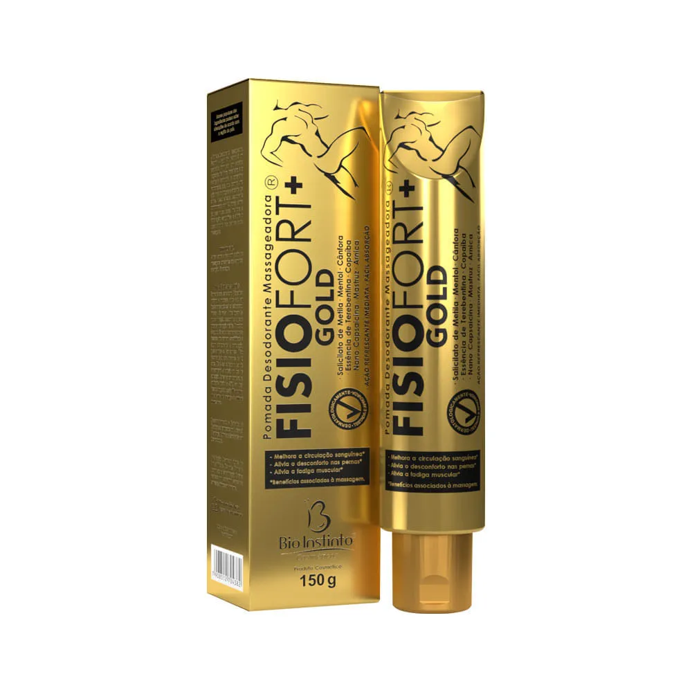 Pomada Massageadora Fisiofort Gold Bio Instinto 150gr — | Farmácia Resyla