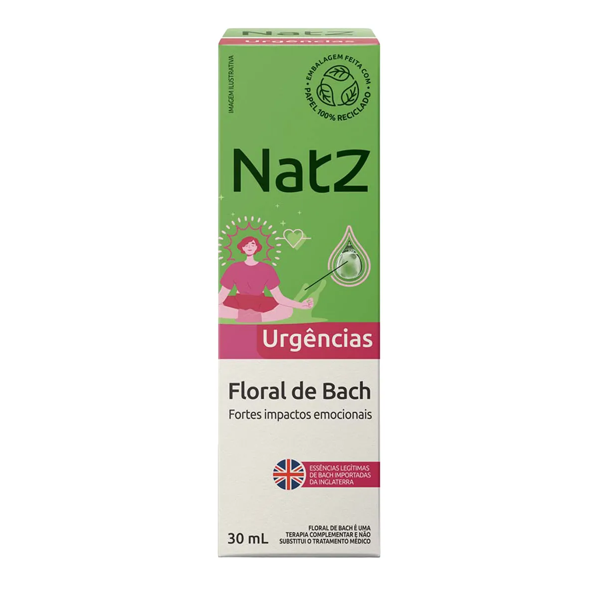Floral de Bach Natz Urgências para Fortes Impactos Emocionais 30ml — Natz | Farmácia Resyla