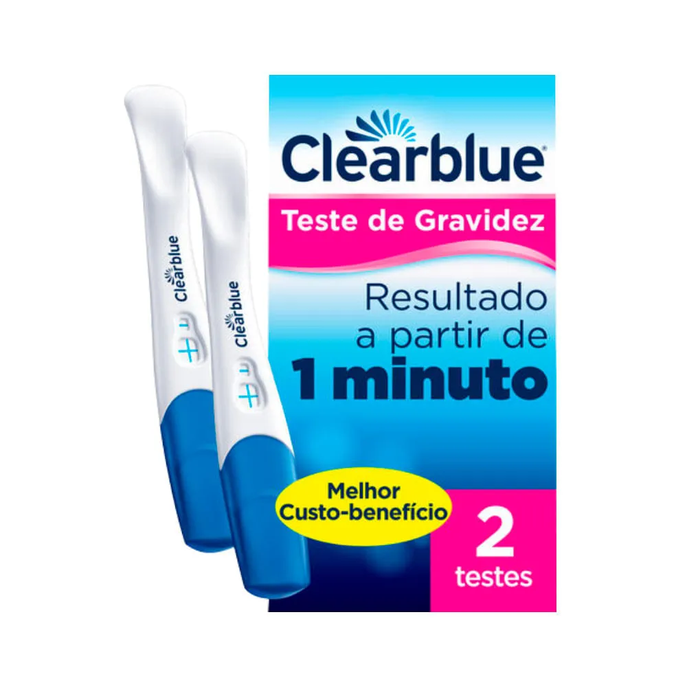 Teste De Gravidez Clearblue Com 2 Deteccao Rapida Teste Rápido — | Farmácia Resyla