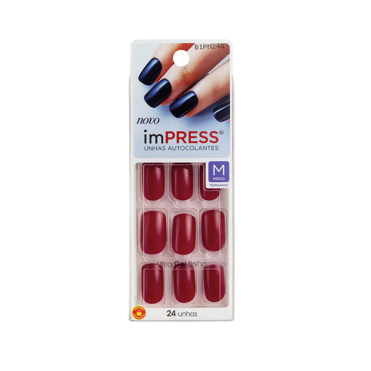 Unhas Autocolantes Impress Message Me Média com 24 Unidades — | Farmácia Resyla