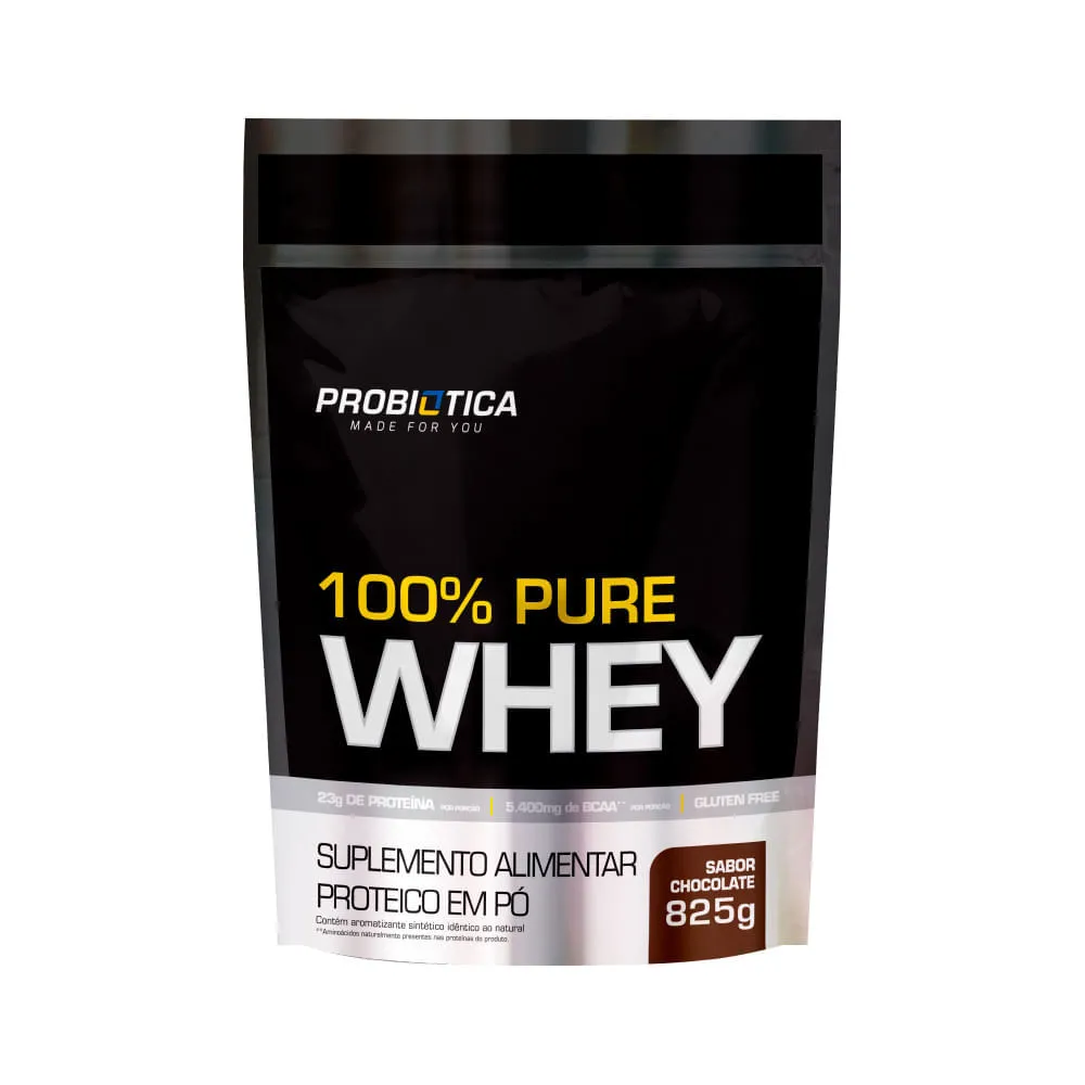 Suplemento Probiotica 100% Pure Whey 825gr Chocolate — Probiotica | Farmácia Resyla