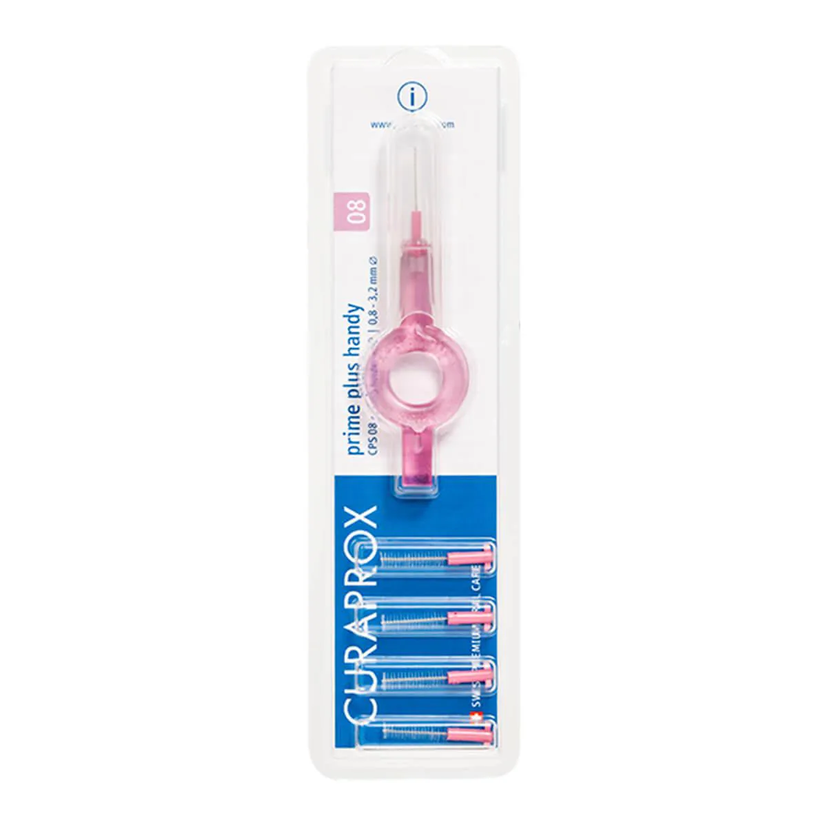 Refil Interdental CPS 0,8 MM Curaprox Cor Rosa com 1 unidade — Curaprox | Farmácia Resyla