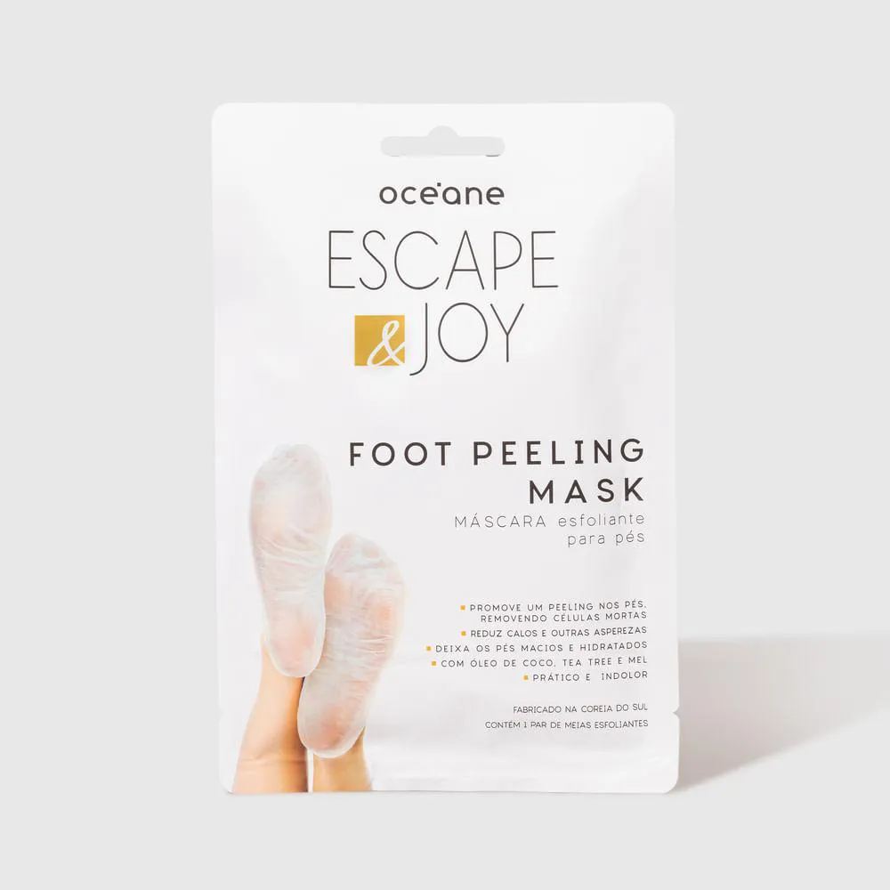 máscara esfoliante para pés com óleo de coco - foot peeling mask 1 par — | Farmácia Resyla