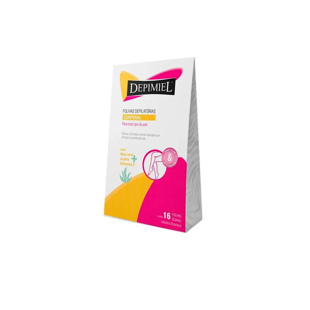 Folhas Prontas para Depilação Corporal Depimiel 16fls — | Farmácia Resyla