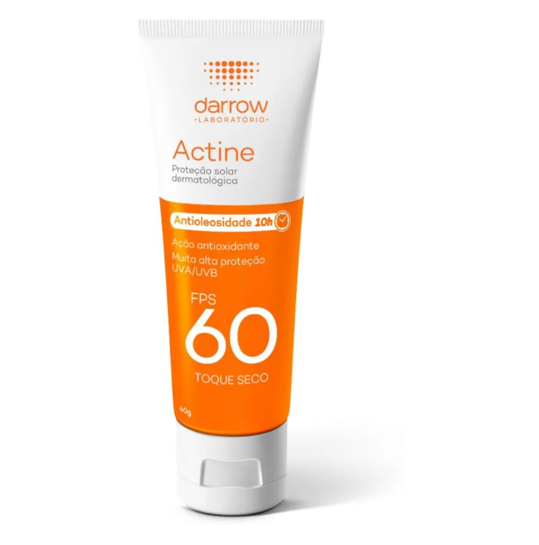 Protetor Solar Facial Darrow Actine Toque Seco FPS60 40g — | Farmácia Resyla