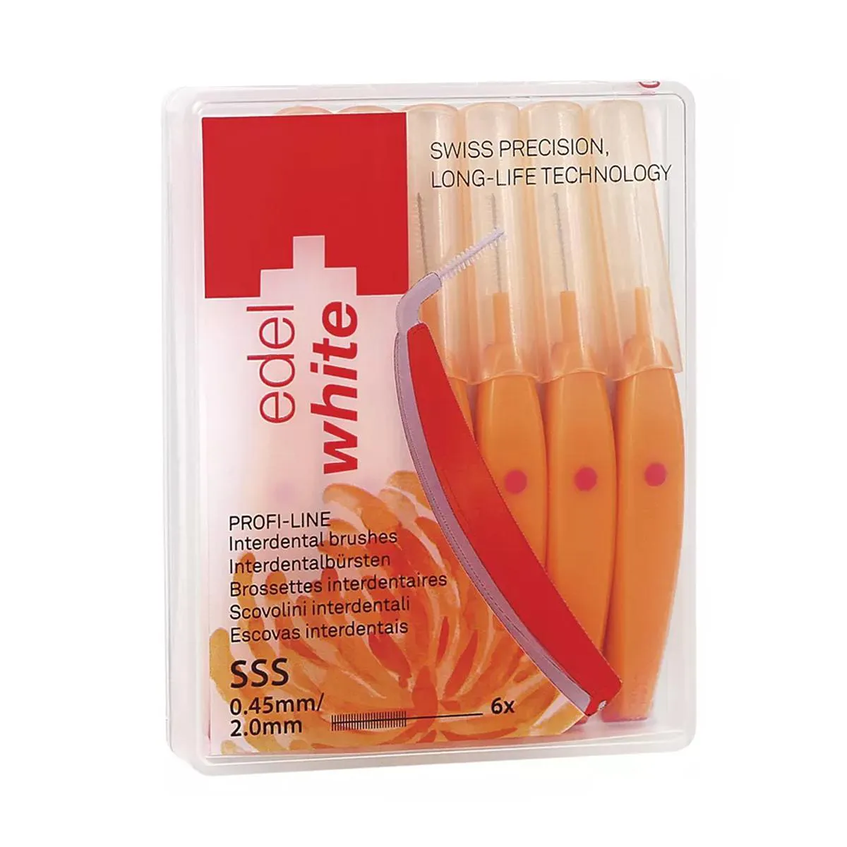 Escova Interdental Edel White EW-ID7 SSS 0,45mm 6 unidades — | Farmácia Resyla