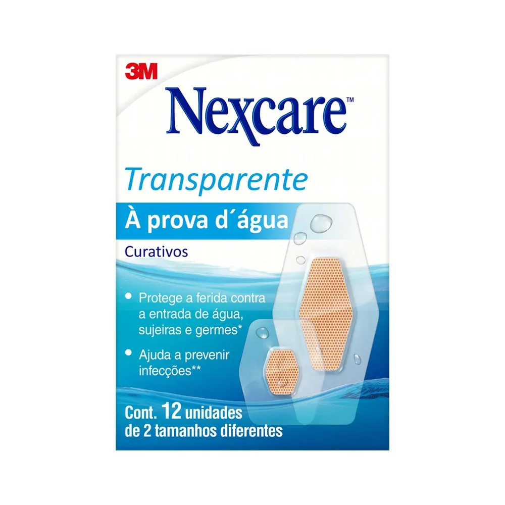 Curativo 3m Nexcare Com 12 Curativos Sortidos Transparentes — | Farmácia Resyla
