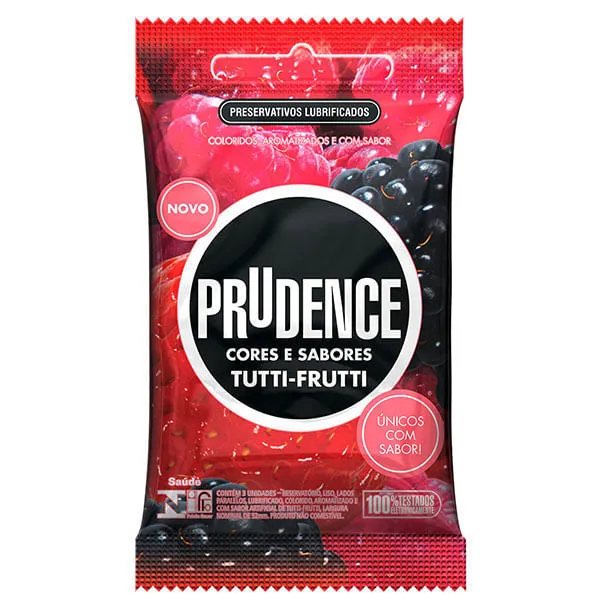 Preservativo Prudence Cores E Sabores Tutti Frutti Com 3 Unidades — | Farmácia Resyla