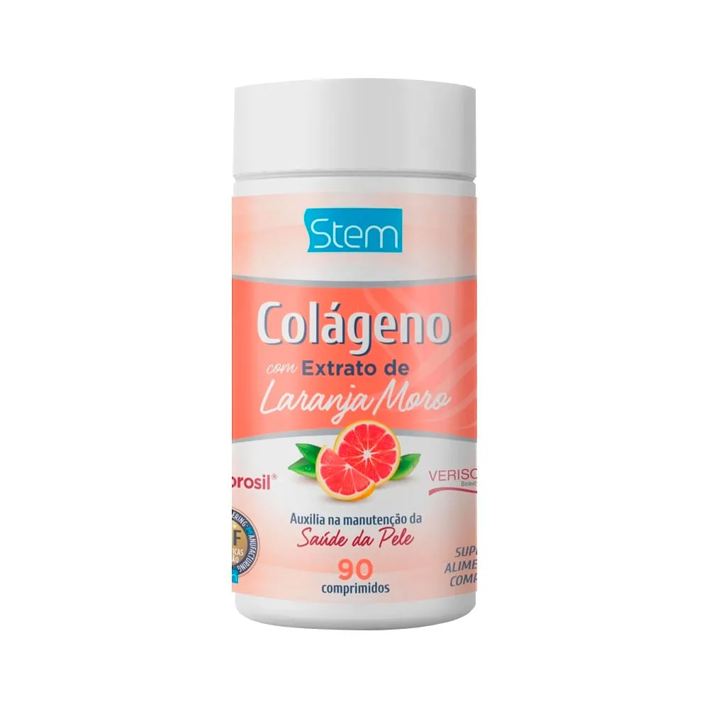 Colageno Com Extrato De Laranja Moro Com 90 Comprimidos Stem — | Farmácia Resyla