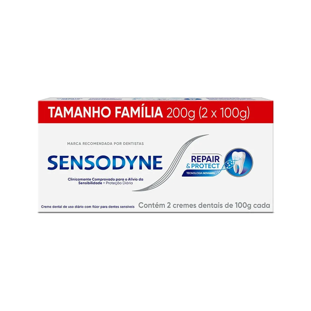 Creme Dental Sensodyne Com 2x100gr Repair E Protect — Sensodyne | Farmácia Resyla