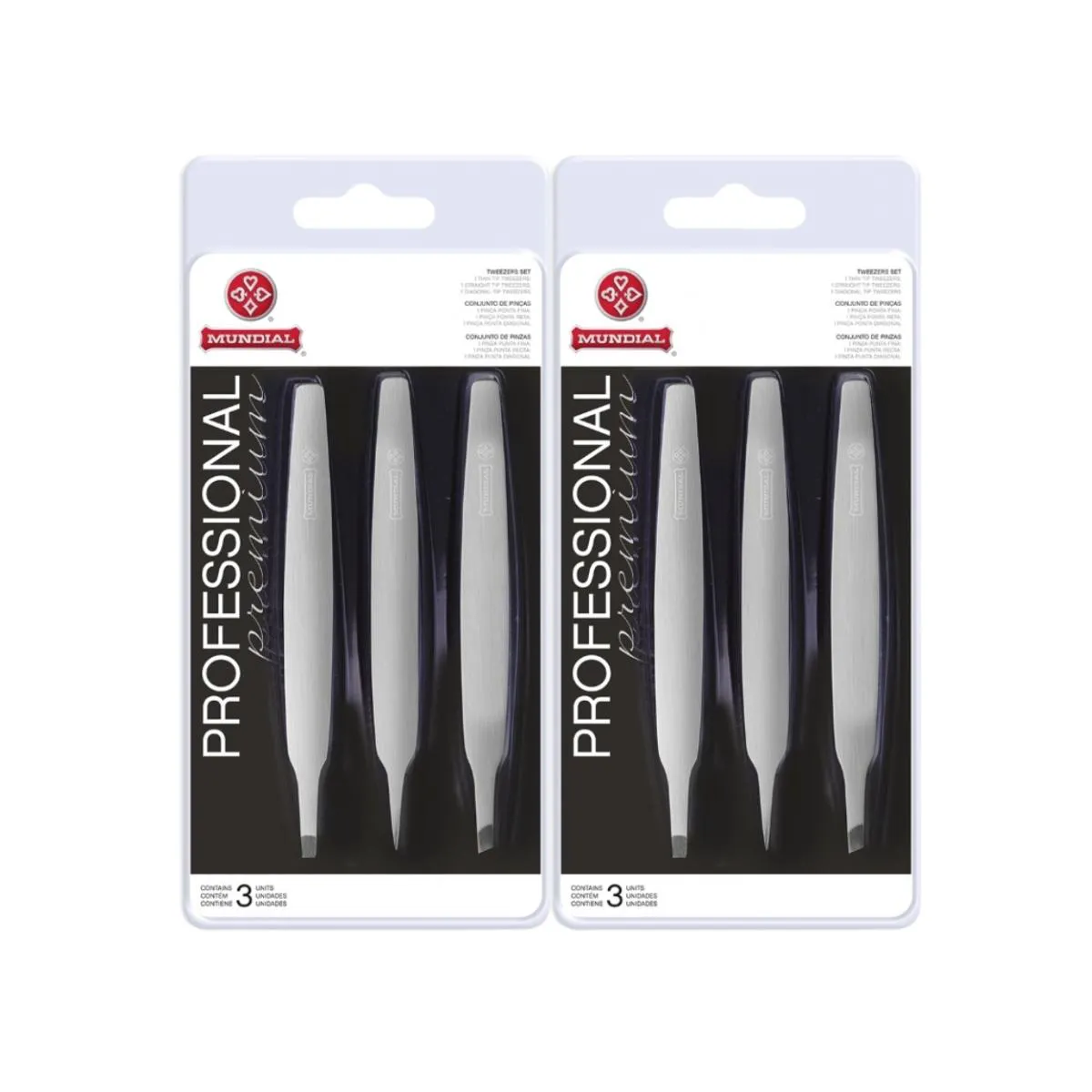 Kit 6 Pinças de Sobrancelha Bc-394 Profissional Aço Mundial — | Farmácia Resyla