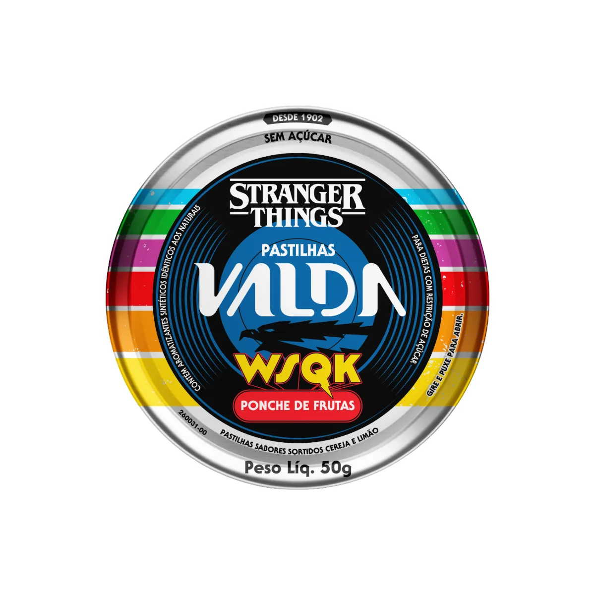 Pastilha Valda Stranger Things Ponche De Frutas 50g — Valda | Farmácia Resyla