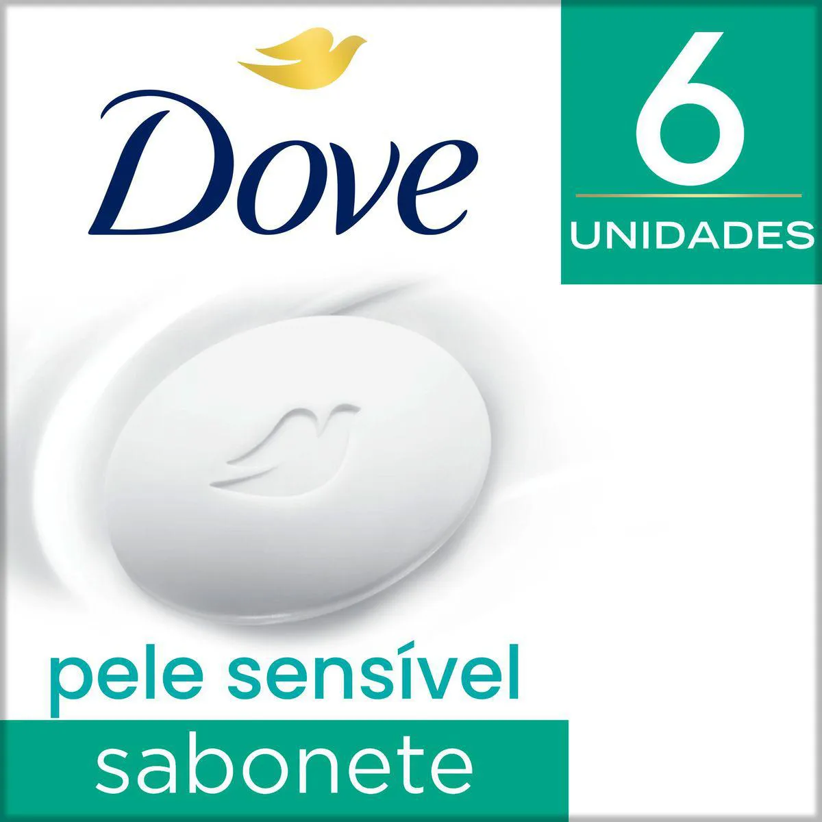 Kit Sabonete em Barra Dove Pele Sensível 90g 6 unidades — Dove | Farmácia Resyla