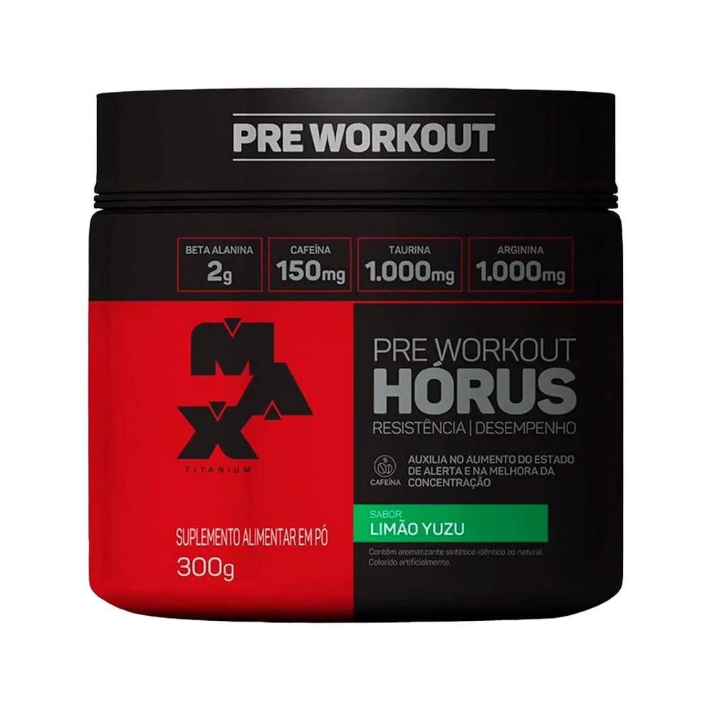 Max Titanum Pre Workout Horus Limao Yuzu 300gr — | Farmácia Resyla