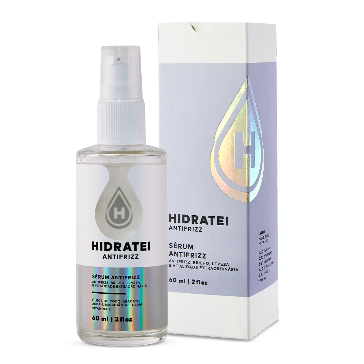 Sérum Capilar Reparador Anti-Frizz Hidratei 60ml — | Farmácia Resyla