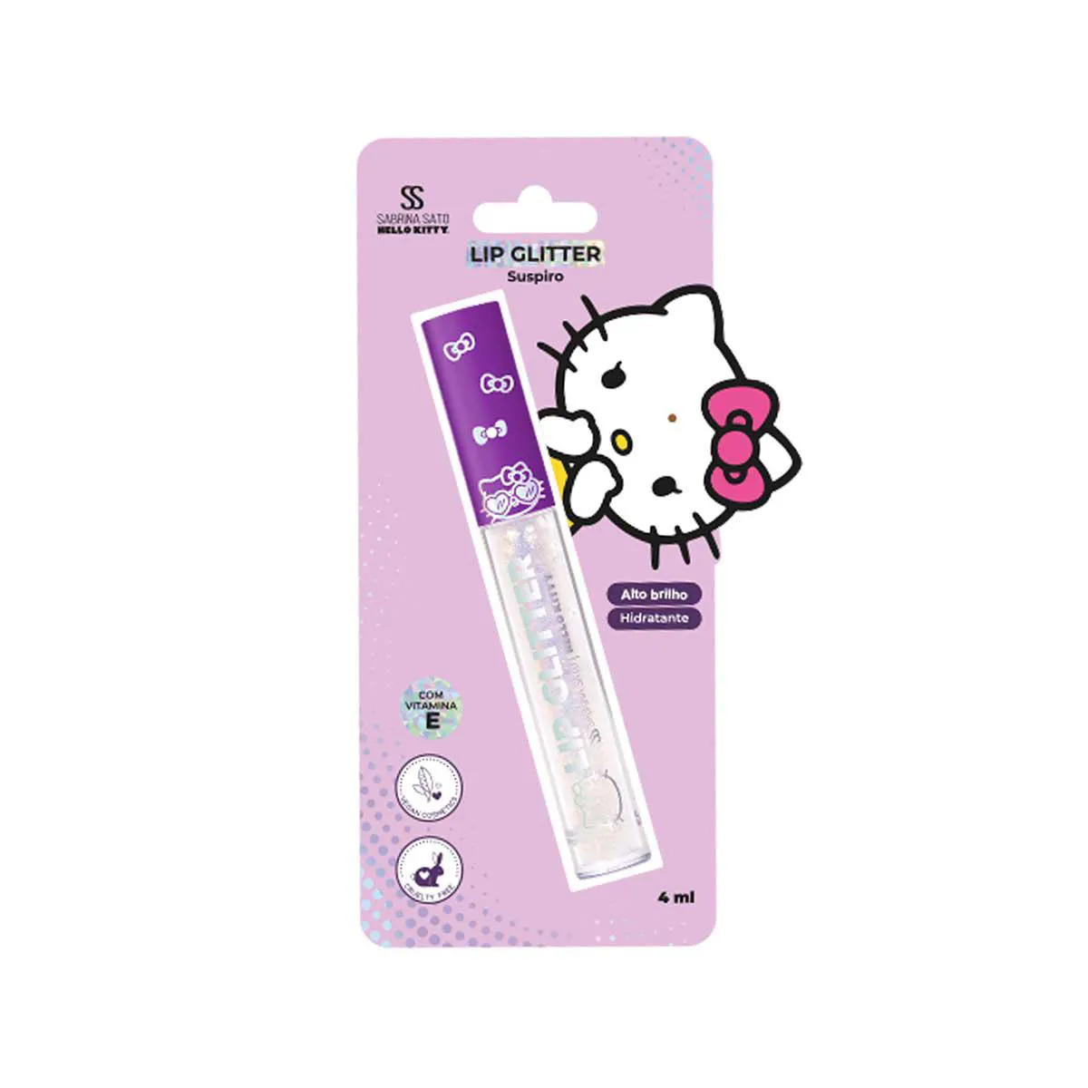 Lip Glitter Sabrina Sato Hello Kitty - Suspiro 4ml — | Farmácia Resyla