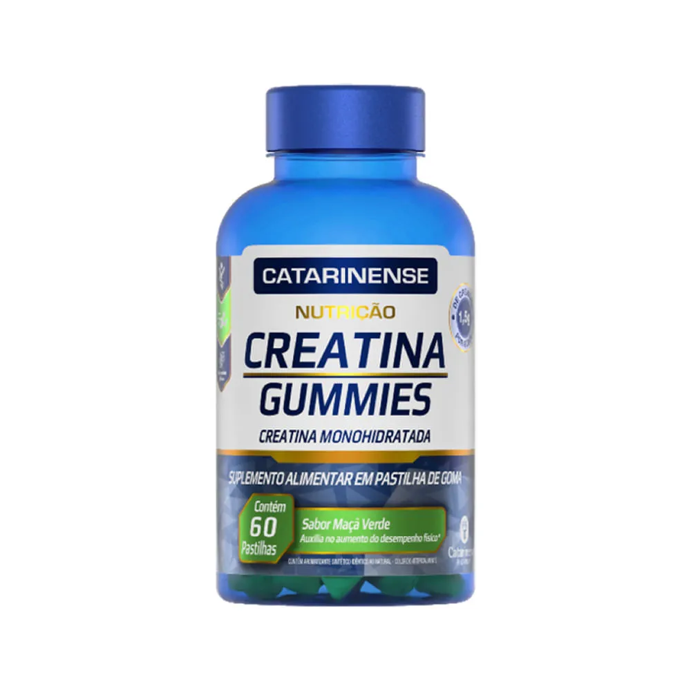 Creatina Gummies Catarinense Nutrição Sabor Maçã Verde 60 Gomas — | Farmácia Resyla