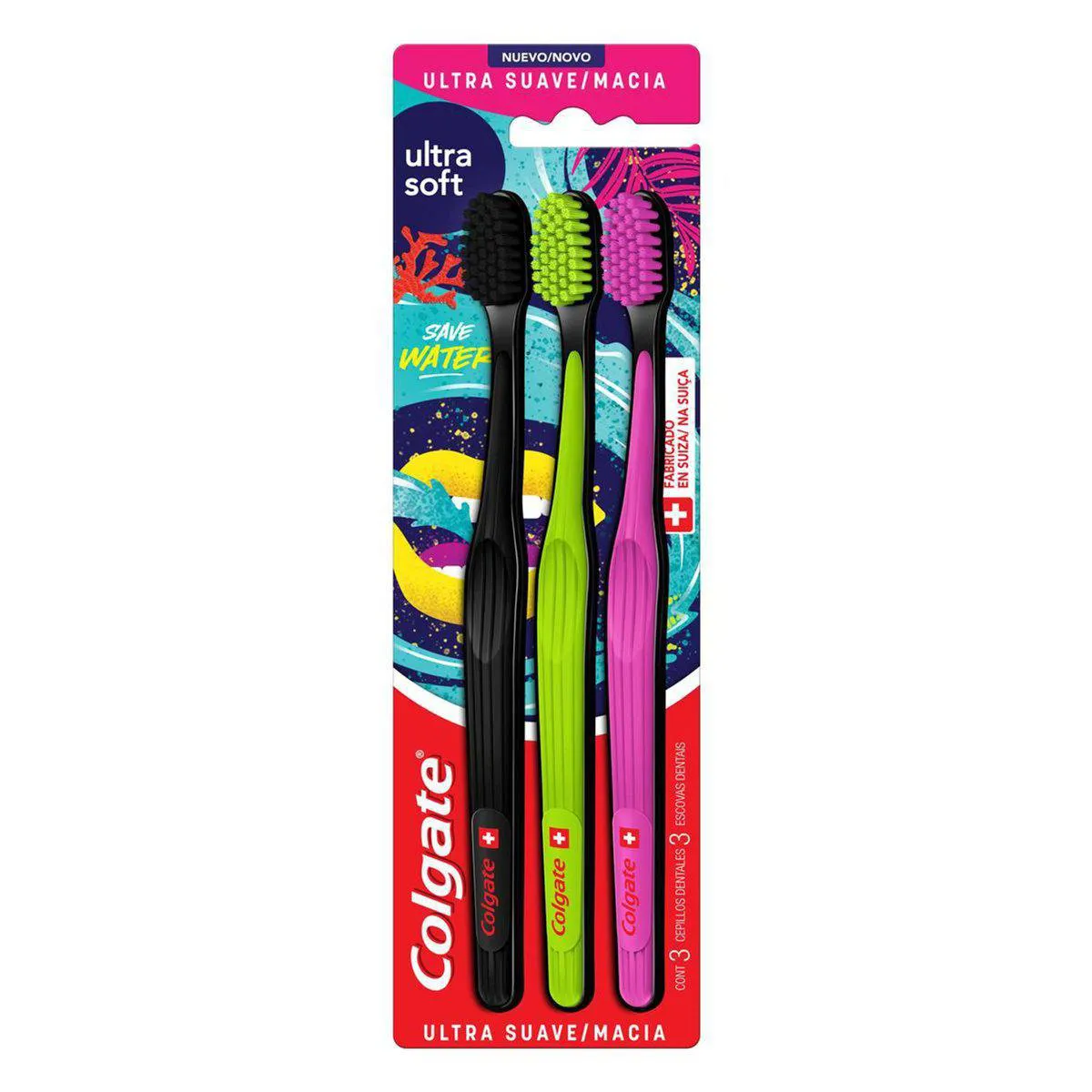 Escova de Dente Colgate Ultra Soft Ultra Macia com 3 unidades — Colgate | Farmácia Resyla