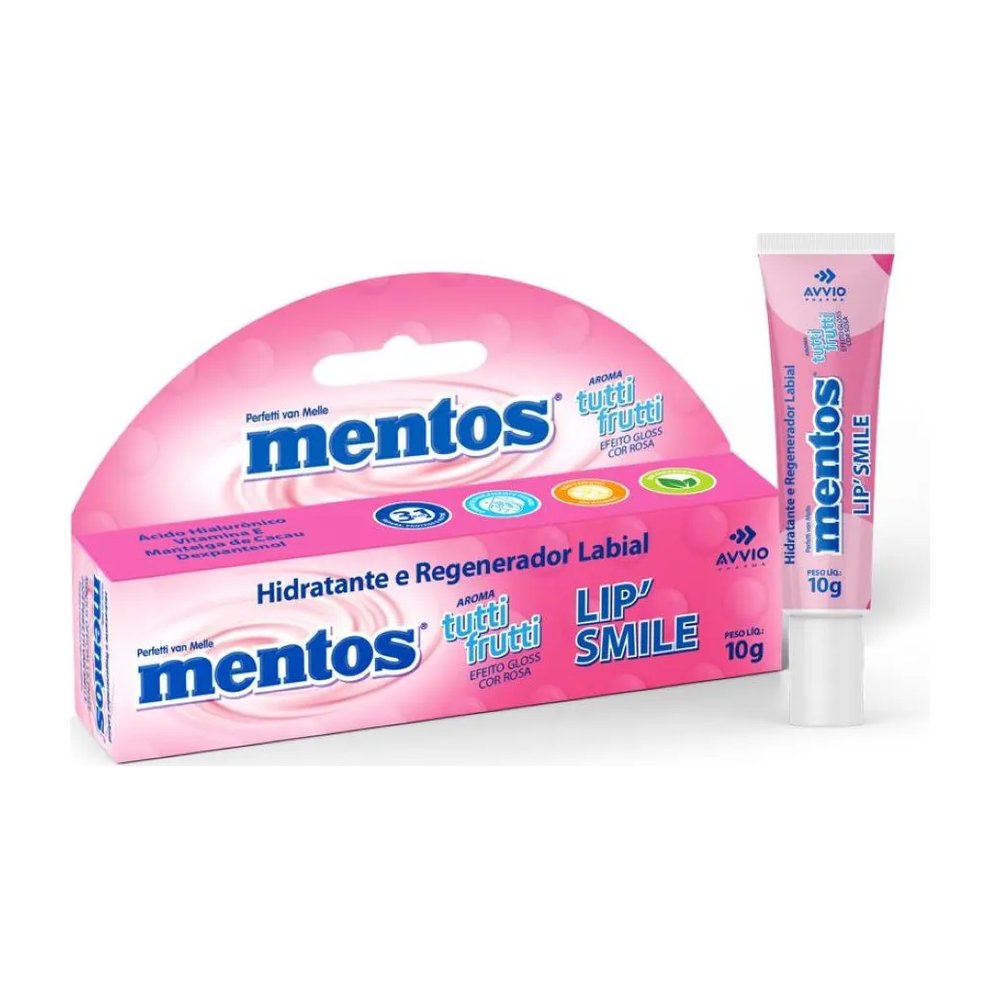 Hidratante Labial Mentos Lip Smile Tutti Frutti 10gr — | Farmácia Resyla