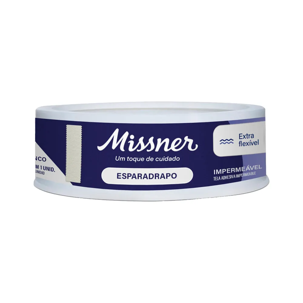 Esparadrapo Missner 1,2cm X 4,5m Impermeavel Branco — | Farmácia Resyla