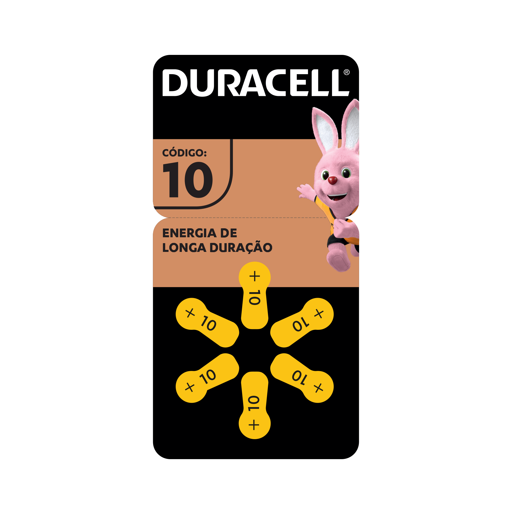 Pilha Auditiva Codigo 10 Duracell Com 6 Unidades — Duracell | Farmácia Resyla