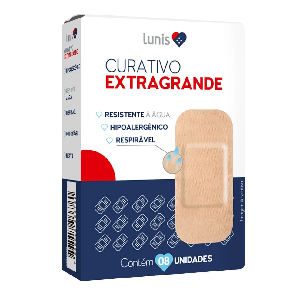 Curativo Lunis Extragrande 8 Unidades — | Farmácia Resyla