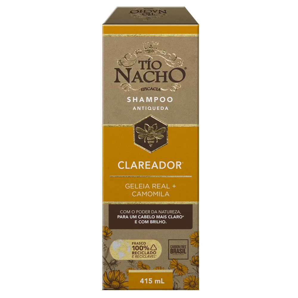 Shampoo Antiqueda Clareador Geleia Real E Camomila Tío Nacho 415ml — | Farmácia Resyla