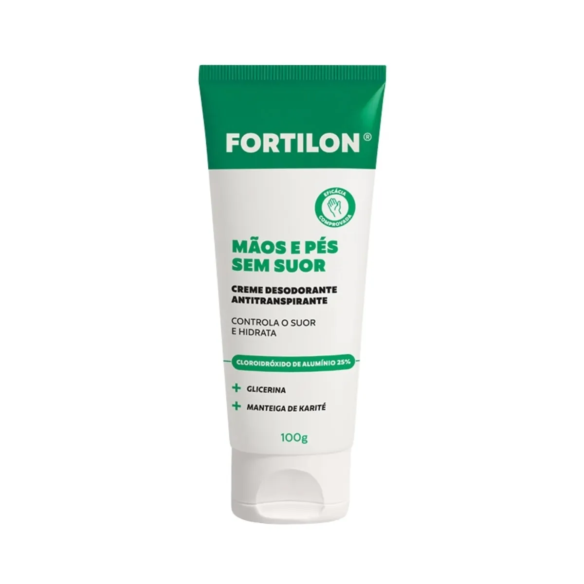 Creme Desodorante Antitranspirante Fortilon Mãos e Pés sem Suor 100g — | Farmácia Resyla