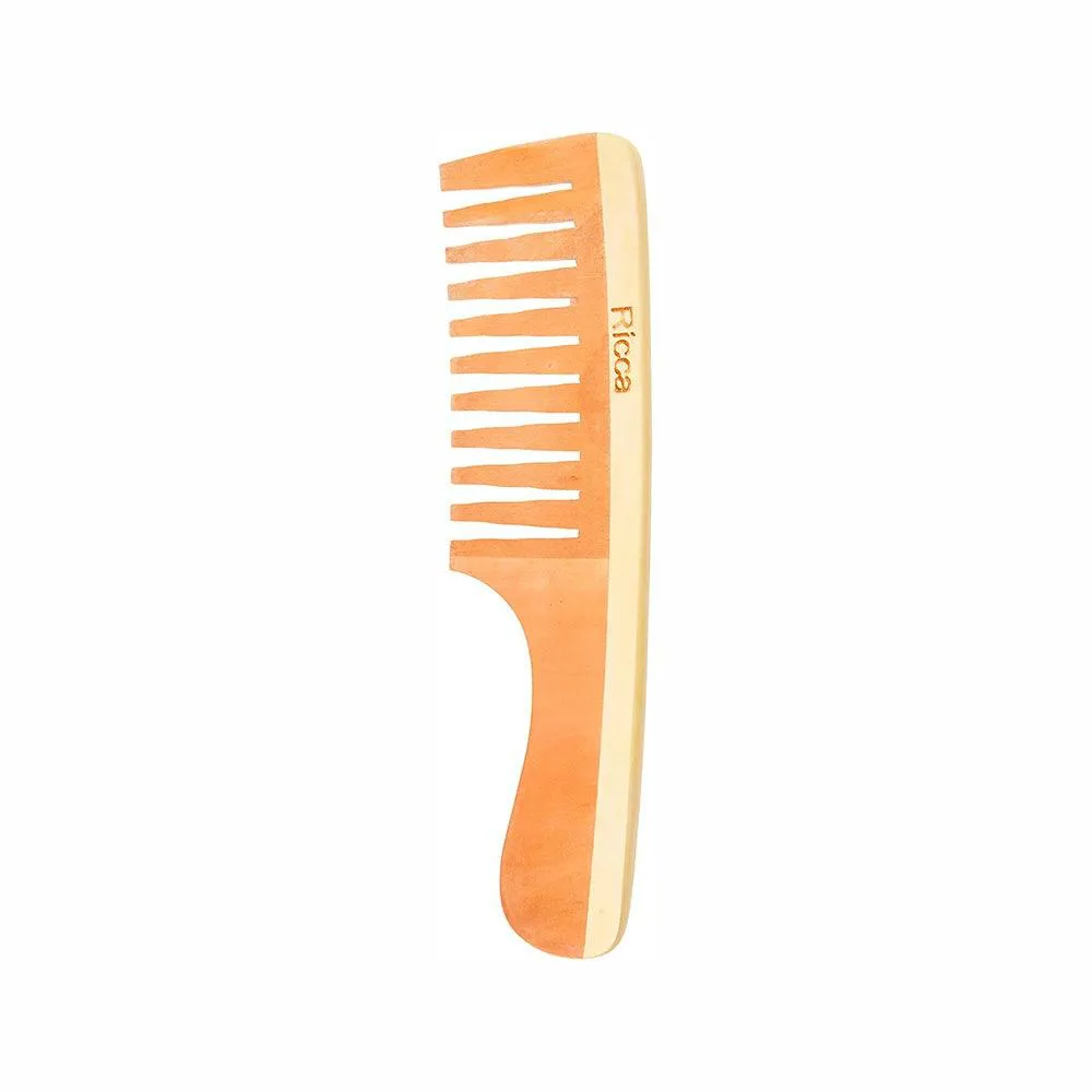 Pente de Cabelo Ricca Madeira Dente Largo — Ricca | Farmácia Resyla