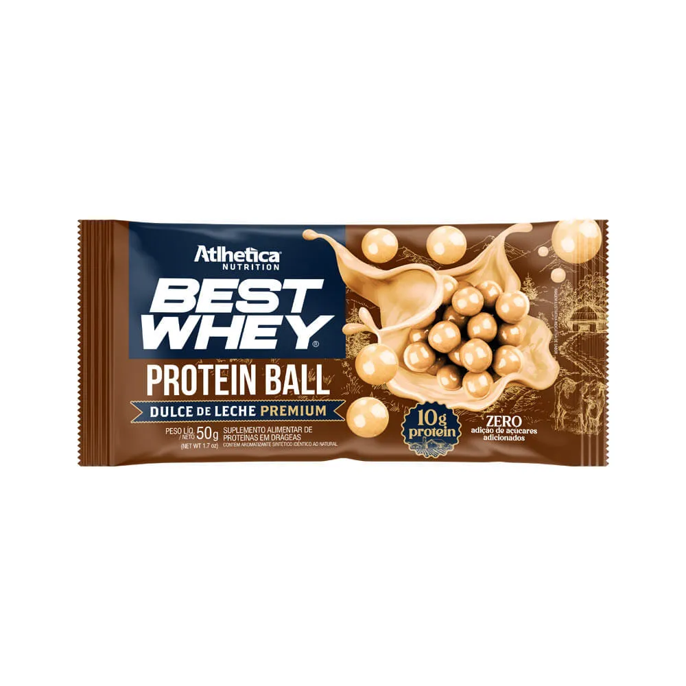 Best Whey Protein Ball Dulce De Leche Premium Atlhetica Nutrition 50g — | Farmácia Resyla