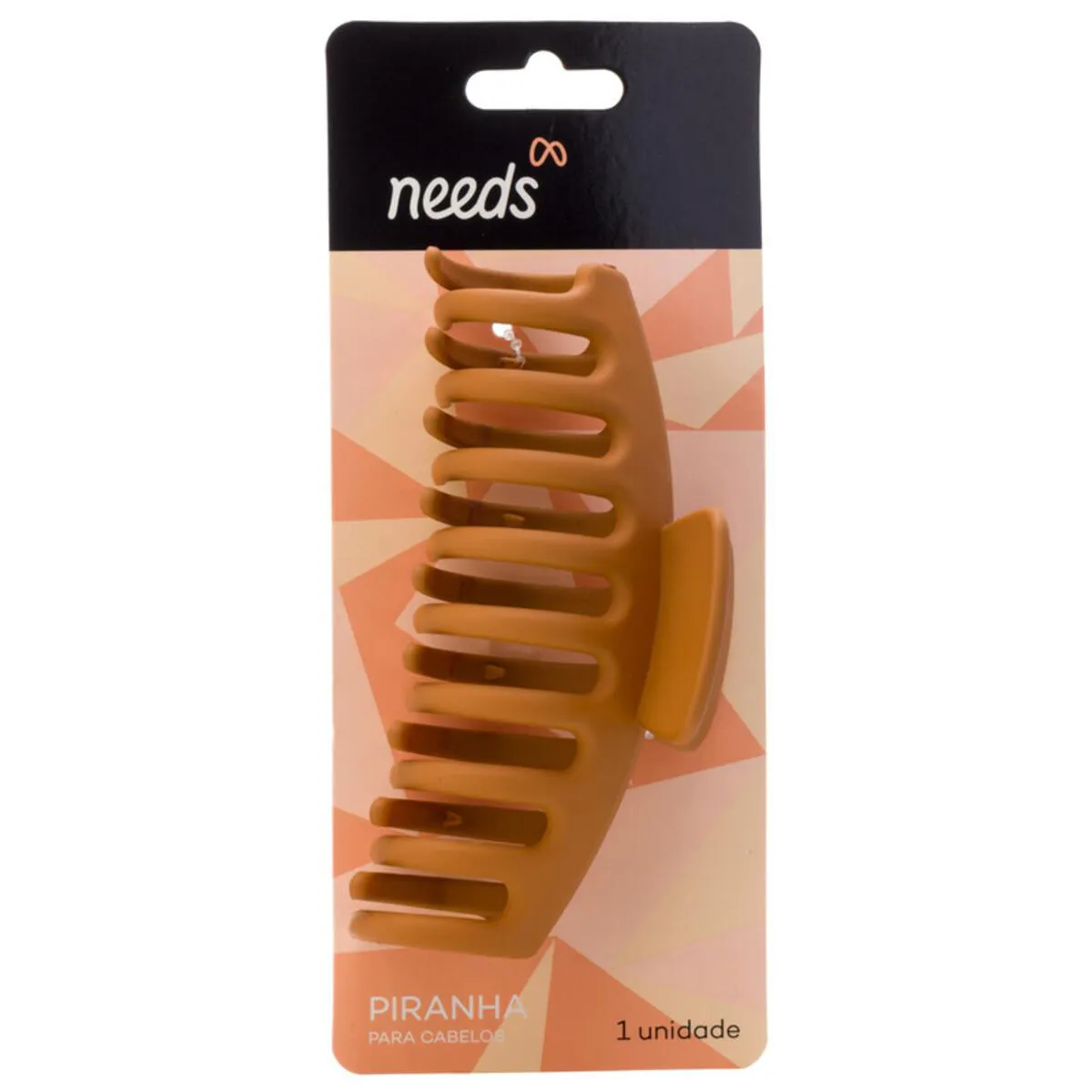 Piranha de Cabelo Needs Caramelo Grande 1 Unidade — Needs | Farmácia Resyla