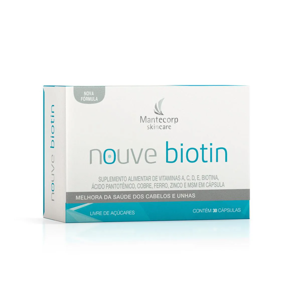 Mantecorp Nouve Biotin Cabelo Pele e Unha 30 cápsulas — Mantecorp | Farmácia Resyla