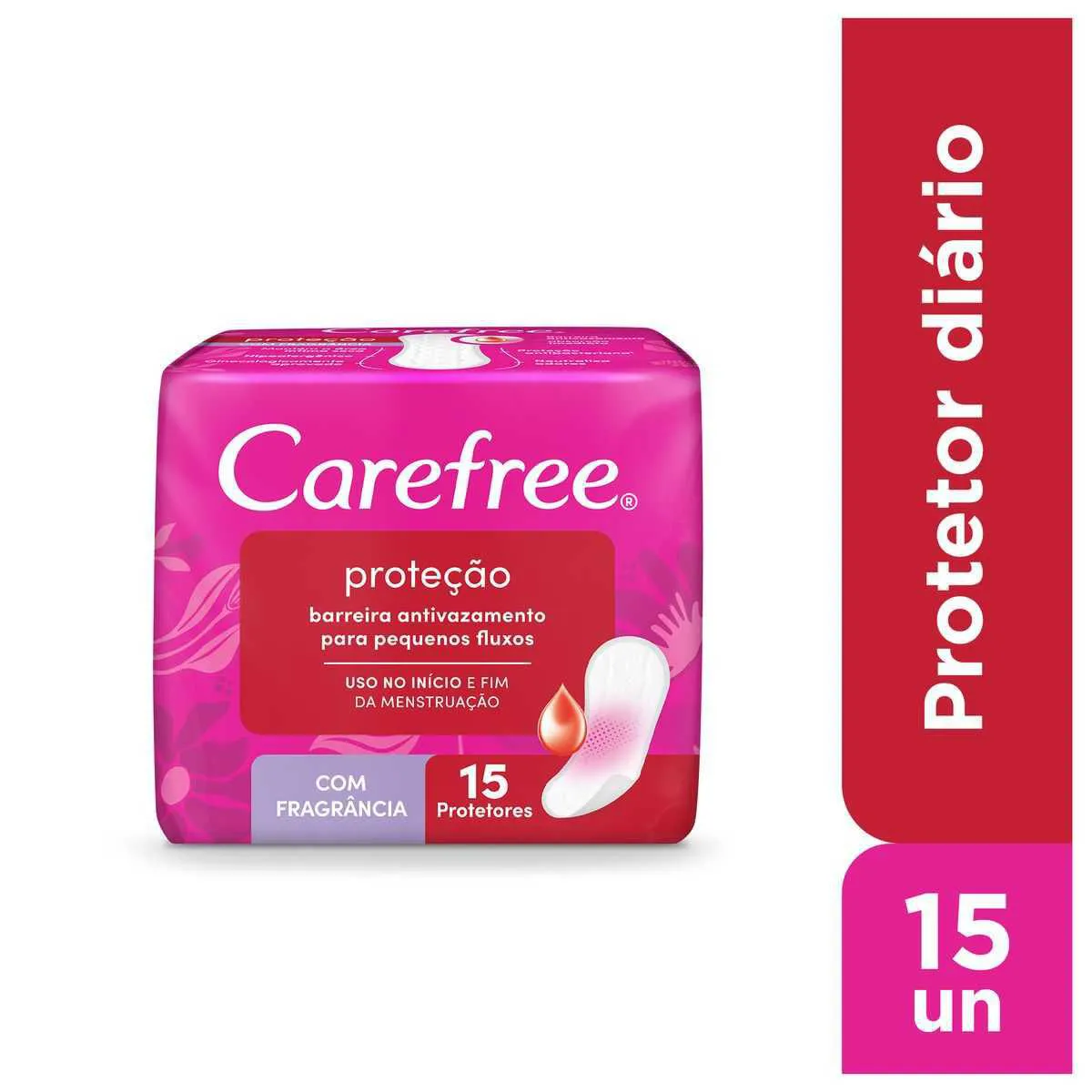 Protetor Diário Carefree Proteção Com Perfume 15 unidades — Carefree | Farmácia Resyla