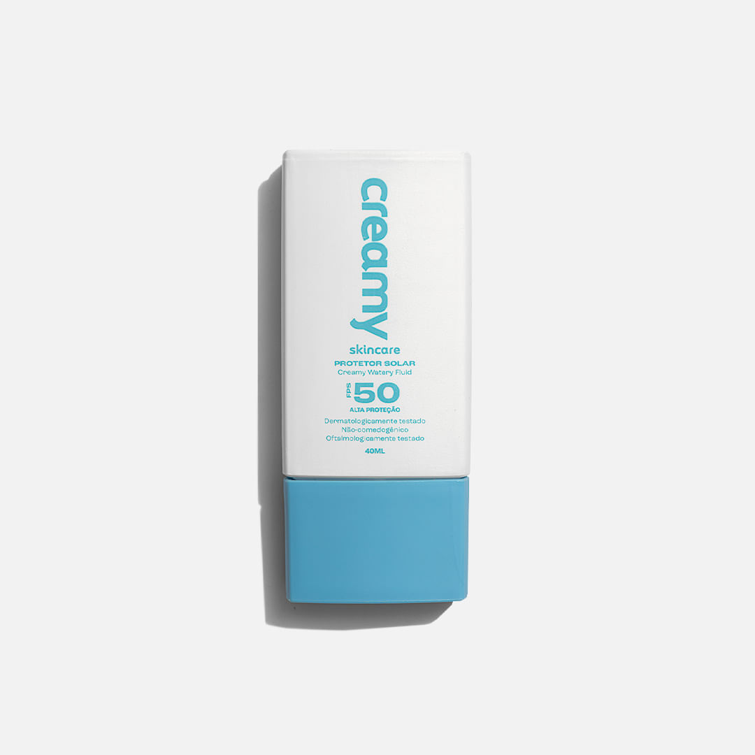 Protetor Solar Fps50 Creamy Watery Fluid 40ml — | Farmácia Resyla