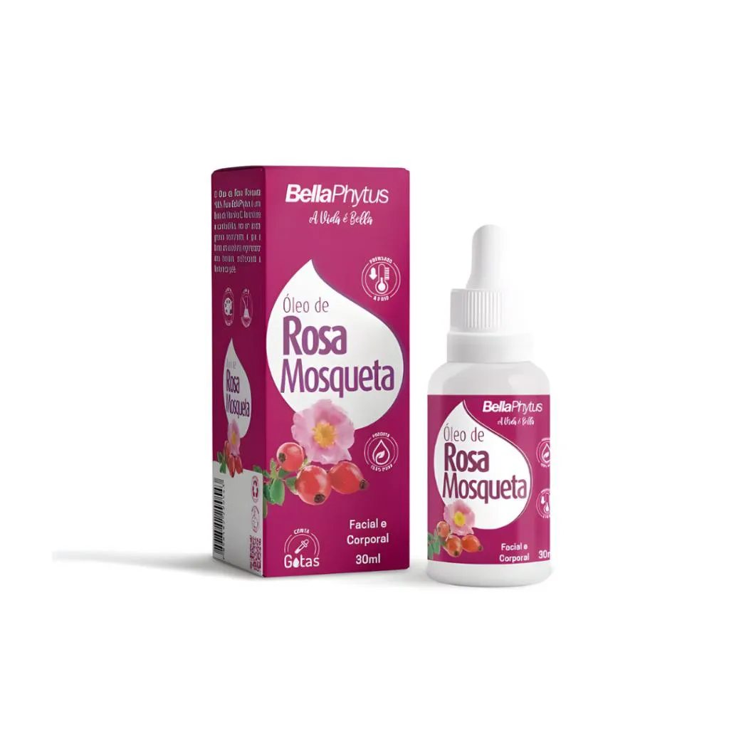 Rosa Mosqueta Rubiginosa Óleo 100% Puro 30Ml - Bellaphytus Clareador Facial e Corporal — | Farmácia Resyla