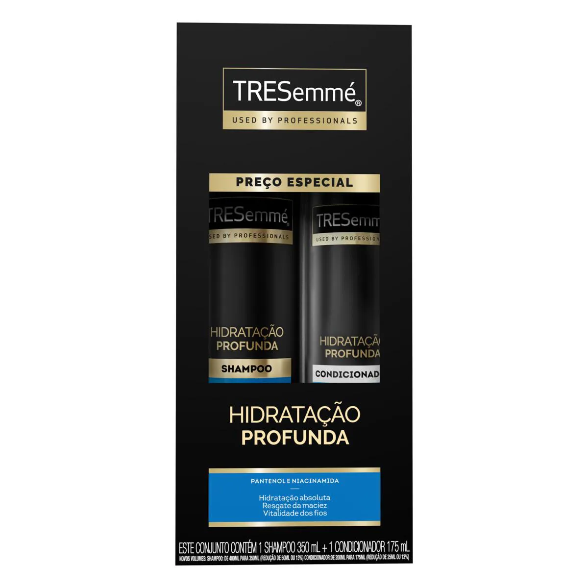 Kit TRESemmé Hidratação Profunda Shampoo 350ml + Condicionador 175ml — Tresemmé | Farmácia Resyla
