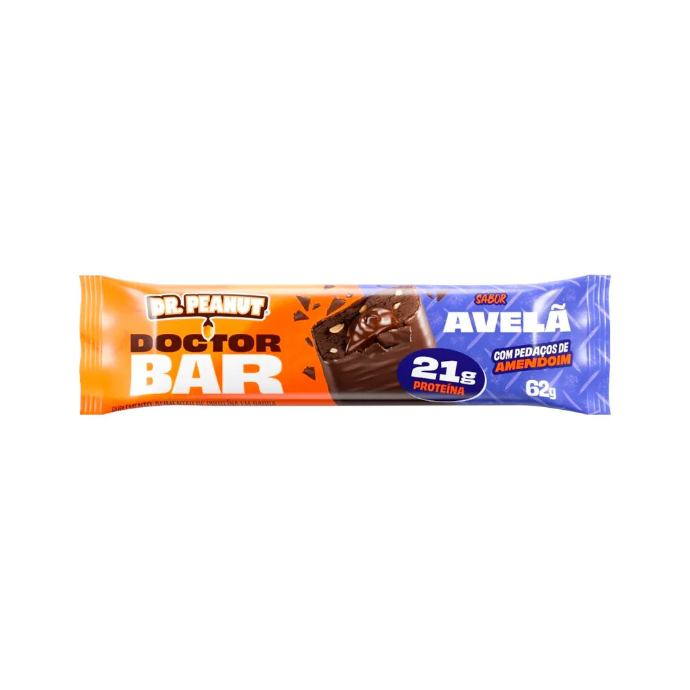 Barra De Proteina Dr.peanut Doctor Bar Avela 62gr — | Farmácia Resyla
