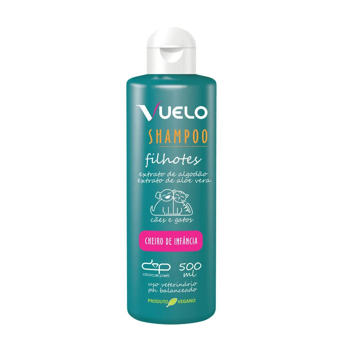 Shampoo Vuelo Filhotes Cheiro de Infância para Cães e Gatos 500Ml — | Farmácia Resyla