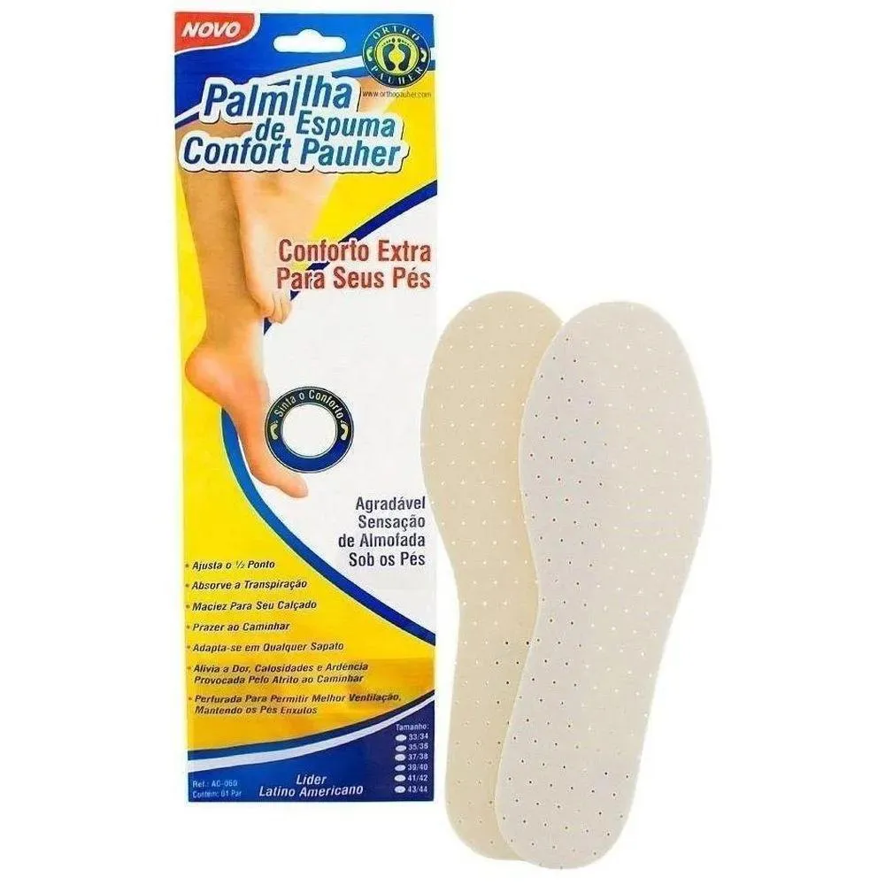 PALMILHA DE ESPUMA CONFORTPAUHER BRANCA AC060 ORTHOPAUHER 3536 — | Farmácia Resyla