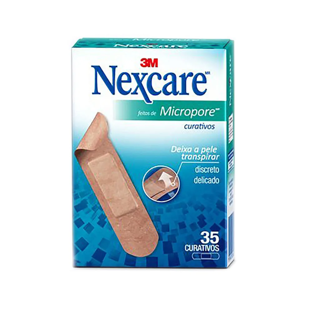 Curativos 3m Nexcare Micropore Com 35 Unidades — | Farmácia Resyla
