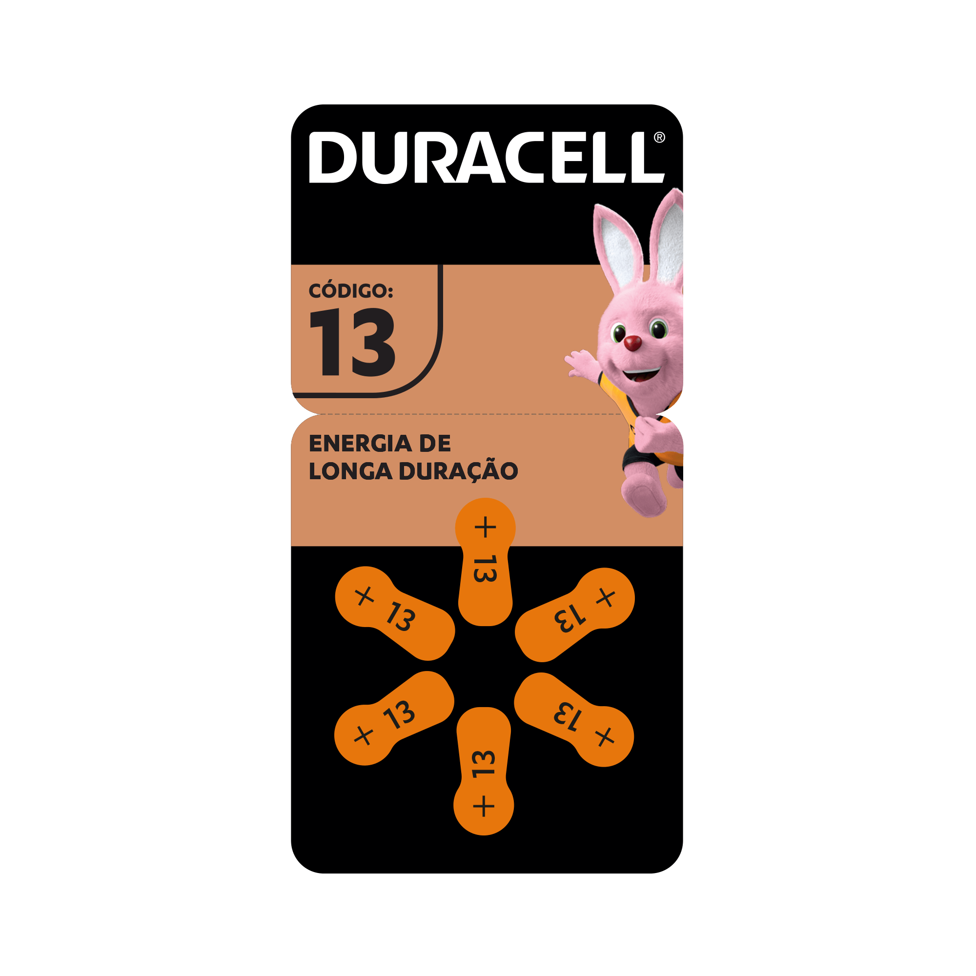 Pilha Auditiva Codigo 13 Duracell Com 6 Unidades — Duracell | Farmácia Resyla