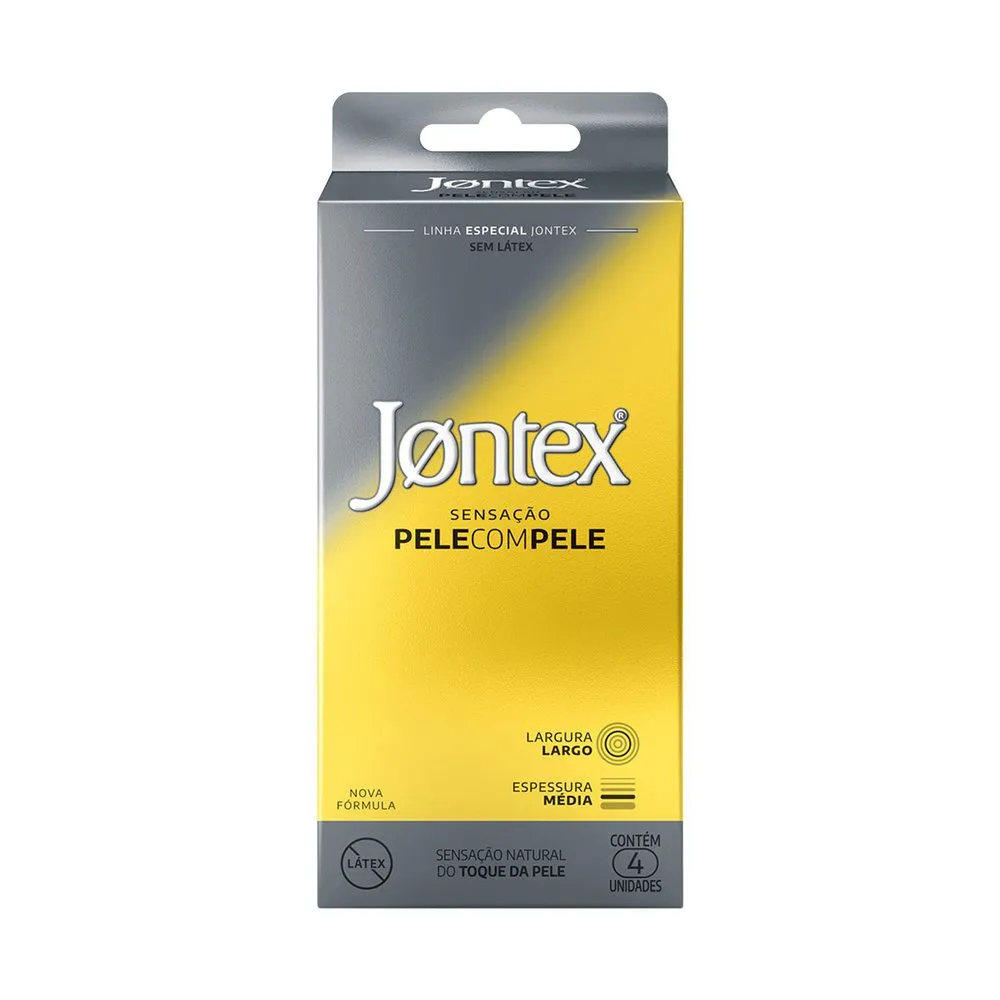 Preservativo Camisinha Jontex Pele Com Pele - 4 Unidades — | Farmácia Resyla