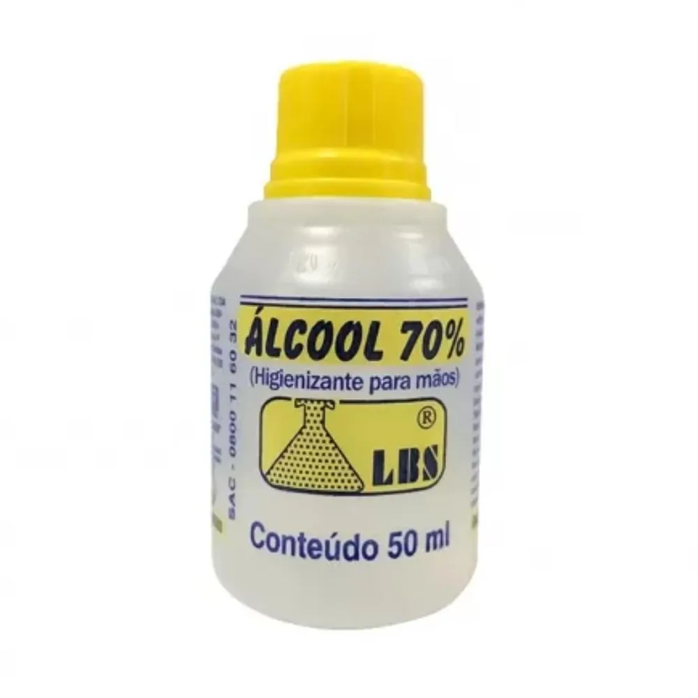 Lbs Álcool 70% Solução 50ml — | Farmácia Resyla