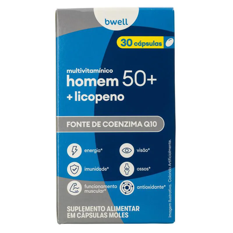 Polivitamínico bwell Homem Senior 50+ 30 Cápsulas — | Farmácia Resyla