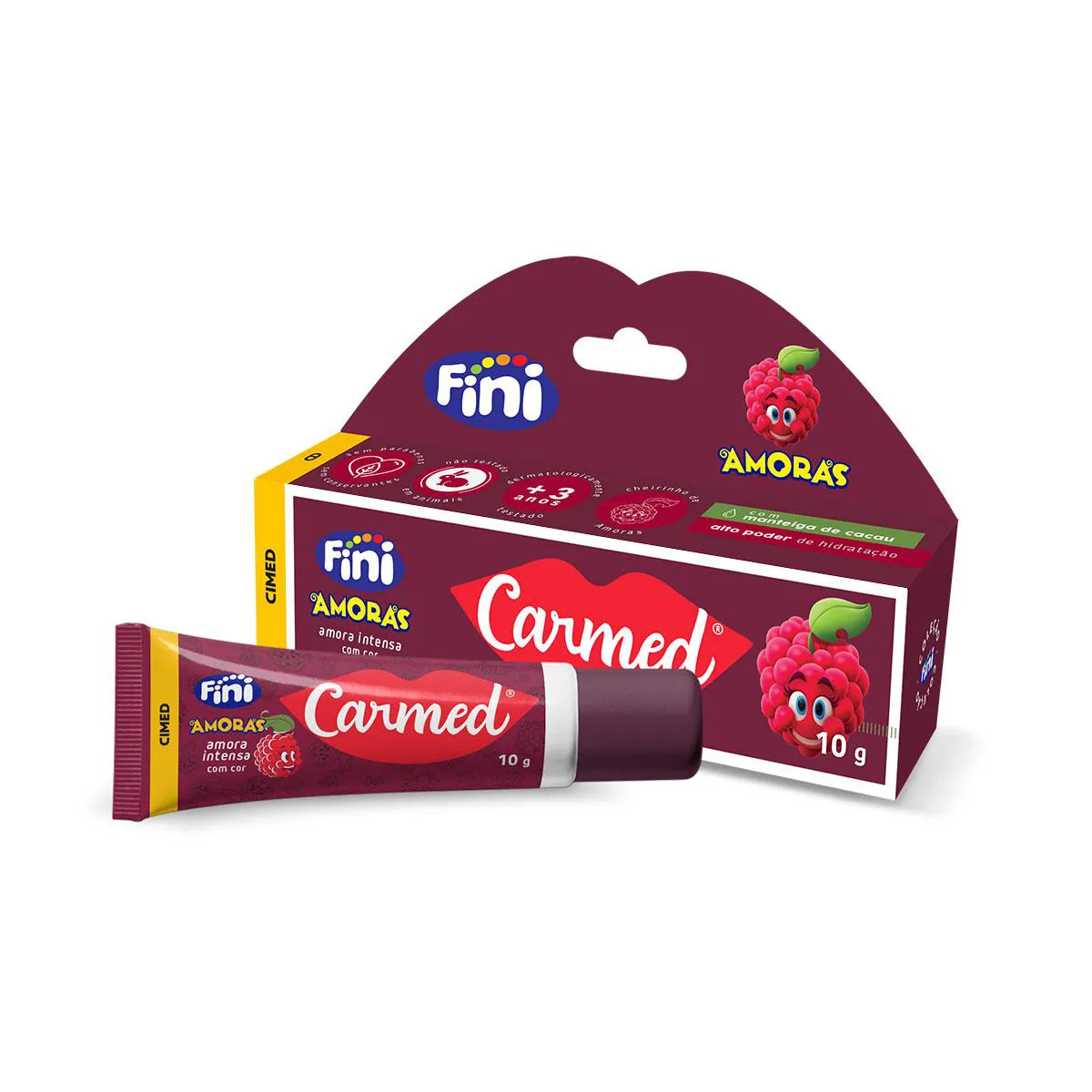 Hidratante Labial Carmed Fini Amoras Intensas com Cor 10g — | Farmácia Resyla