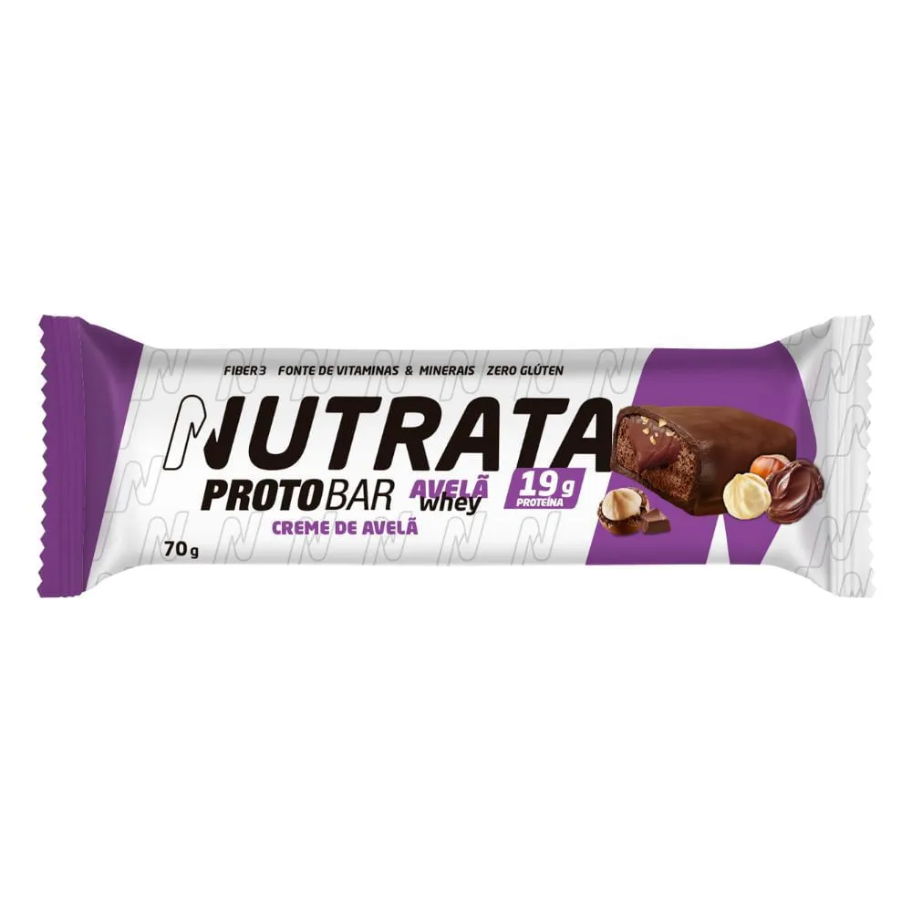 Barra De Proteína Nutrata Protobar Avelã Whey 70g — Nutrata | Farmácia Resyla