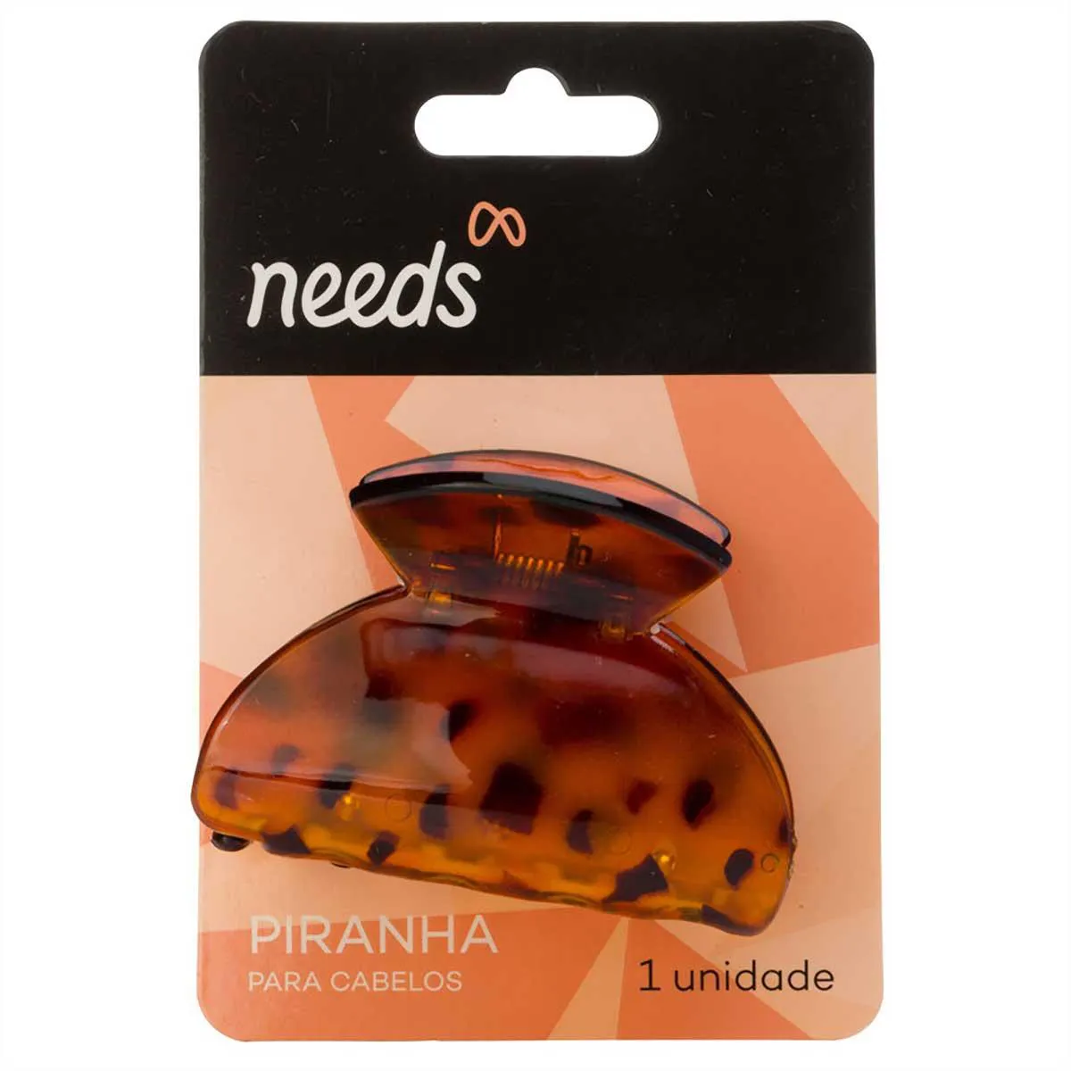 Piranha de Cabelo Needs Tartaruga Médio 1 unidade — Needs | Farmácia Resyla