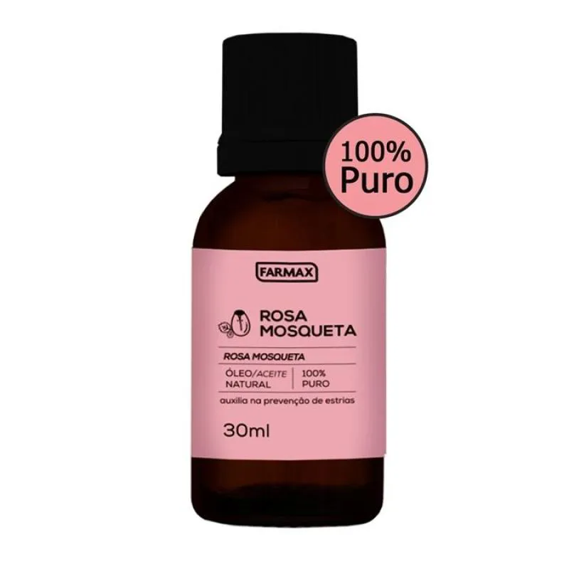 Óleo de Rosa Mosqueta Puro Farmax 30ml — | Farmácia Resyla