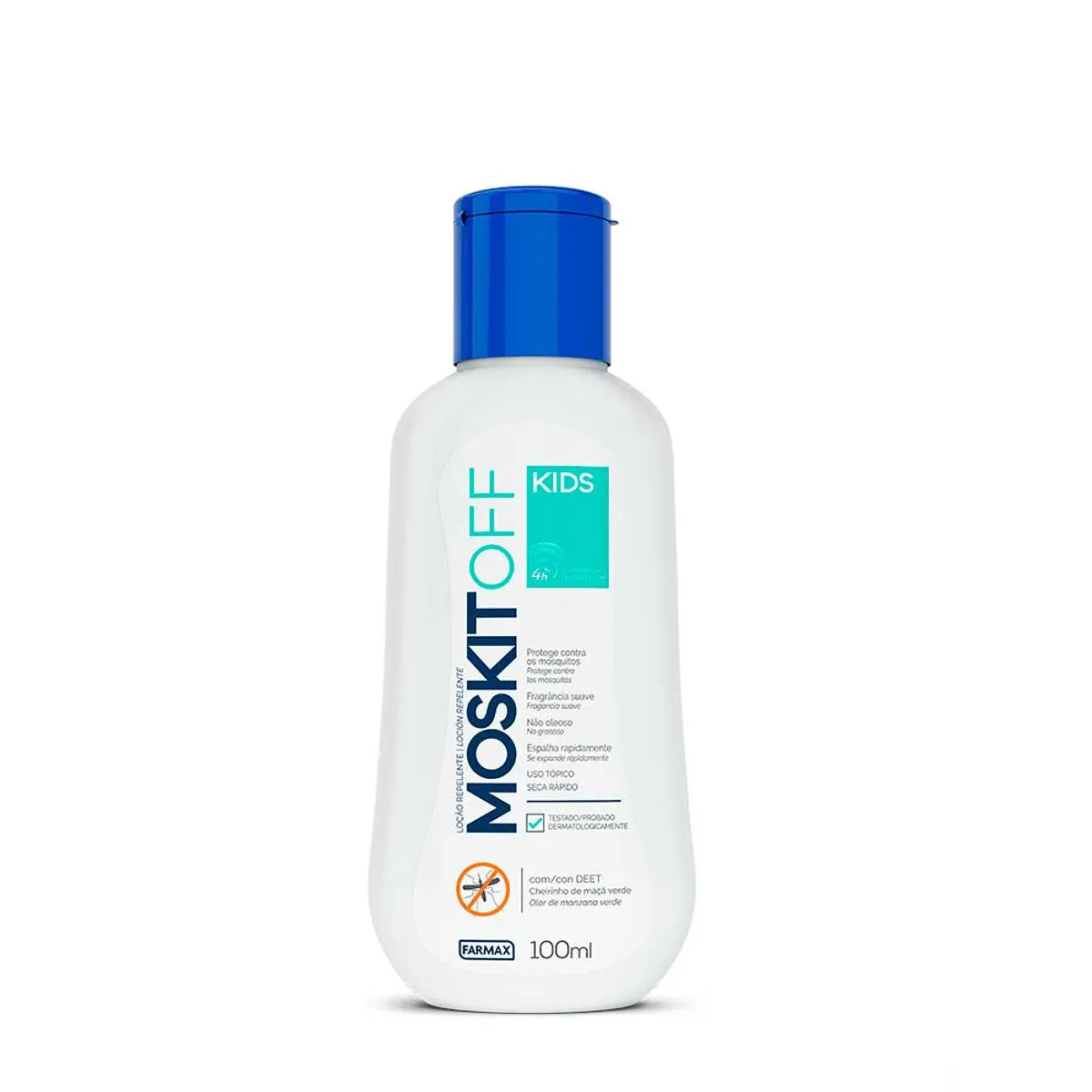 Repelente de Inseto Infantil Moskitoff Kids com DEET Loção 100ml — | Farmácia Resyla