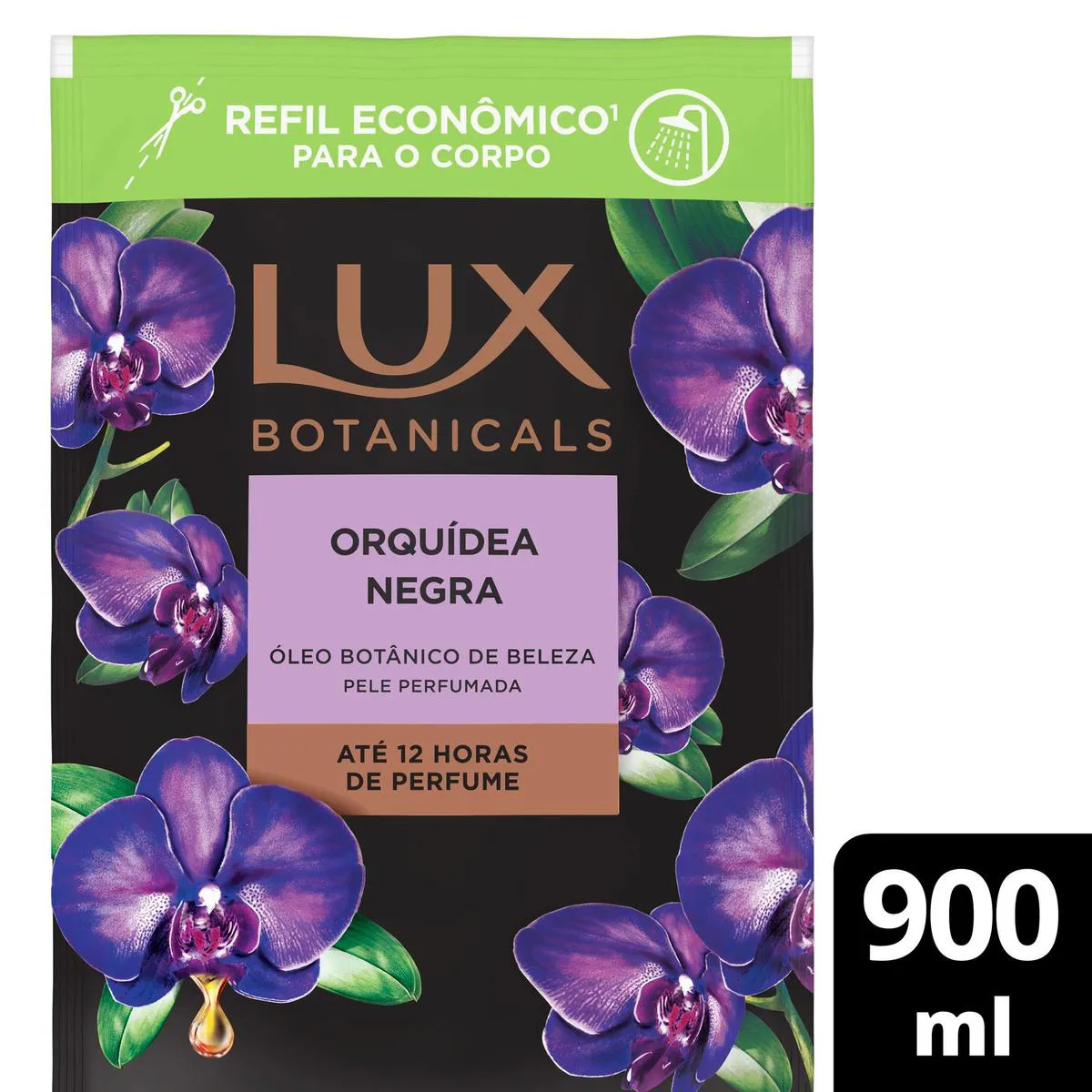 Refil Sabonete Líquido Lux Botanicals Orquídea Negra 900ml — Lux | Farmácia Resyla